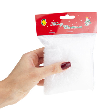 TG78664 Kunstschnee 60g Pulverschnee weiß Flaum Schneeflocken
