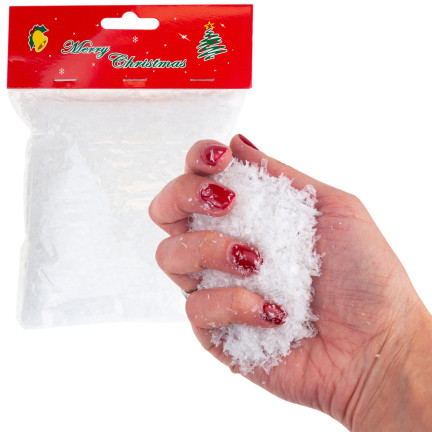 TG78664 Kunstschnee 60g Pulverschnee weiß Flaum Schneeflocken