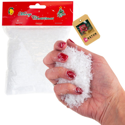TG78664 Kunstschnee 60g Pulverschnee weiß Flaum Schneeflocken