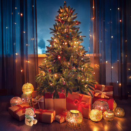 TG79572-1 MEDVÍDEK Z POLYRESINU VÁNOČNÍ DEKORACE FIGURKA MEDVÍDKA