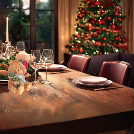 TG79572-1 MEDVÍDEK Z POLYRESINU VÁNOČNÍ DEKORACE FIGURKA MEDVÍDKA