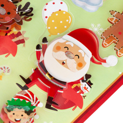 TG80057 WEIHNACHTSAUFKLEBER 3D PUFFY KONVEXE MOTIVIERENDE WEIHNACHTSAUFKLEBER