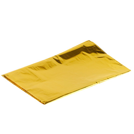 Weihnachtstischdecke, Folie, gold, glänzend, Tischdekoration, 137×274 cm