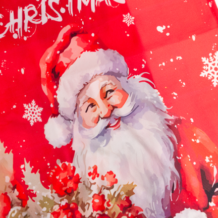 Holiday table runner, tablecloth, featuring Santa Claus, red, 180x33 cm