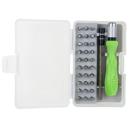 TG80289 Precision Screwdriver Set with Magnetic Bits (32-piece)
