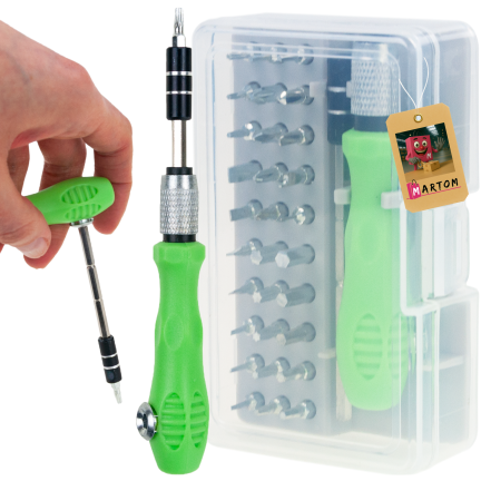 TG80289 Precision Screwdriver Set with Magnetic Bits (32-piece)