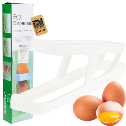 TG80294 EIERBOX KÜHLSCHRANK-ORGANIZER-BOX EIER-SCHUBLADEN-BOX