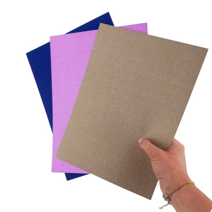TG80302 KREATIVES PAPIER A4 GLITTER PAPIER BLÄTTER FARBEN 10PCS/KPL