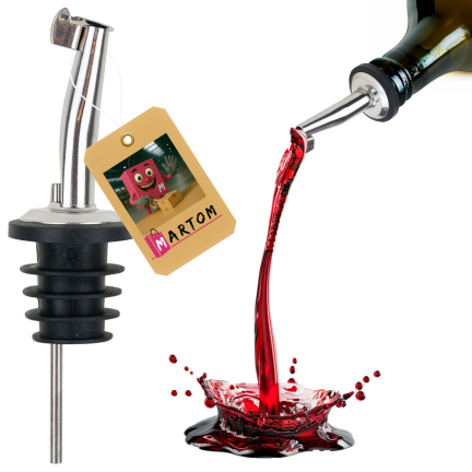 TG80305 Bartender's Pourer for Bottles of Oil, Alcohol, and Wine