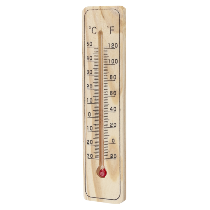 Mercury-free dye-sensitized room temperature thermometer for offices and warehouses 