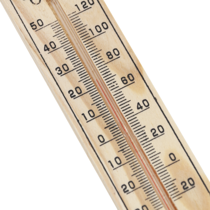 Mercury-free dye-sensitized room temperature thermometer for offices and warehouses 