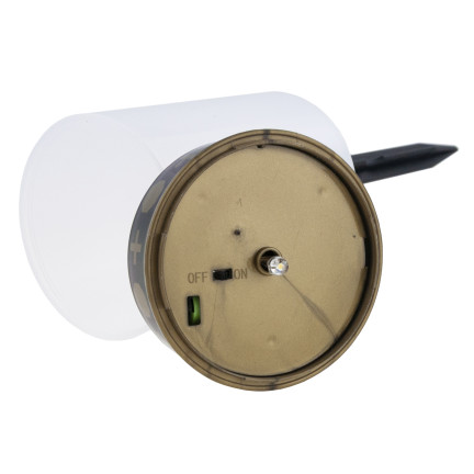 TG80339-1 SOLÁRNÍ LED SVÍČKA HROB LAMPA HŘBITOV SOCHA TEPLÉ SVĚTLO