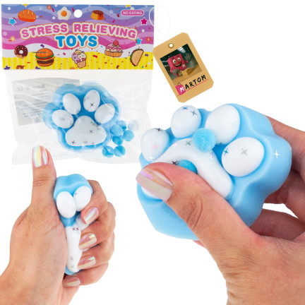 TG80355 KOČIČÍ TLAPKA SQUISHY KOČKA VZDĚLÁVACÍ HRAČKA ANTISTRESOVÁ SQUISHY KOČKA