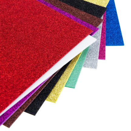 TG80399 KREATIVER SCHAUMSTOFFKLEBER A4 DEKORATIVE KREATIVE BLÄTTER 10PCS/KPL
