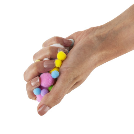 TG80413 DEKORATIVE POMPONS PASTELL MINI MIX 1-3CM 450STK
