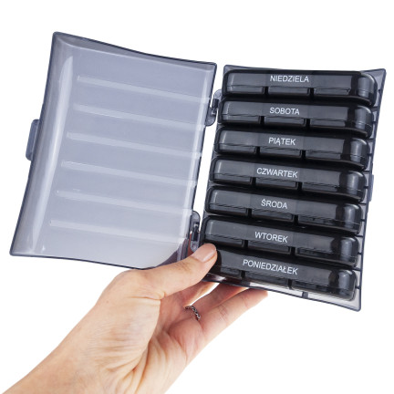 TG80418 KAZETOVÝ KONTEJNER NA LÉKY ORGANIZÉR NA DOPLŇKY STRAVY 7 DNÍ 3 ROČNÍ OBDOBÍ