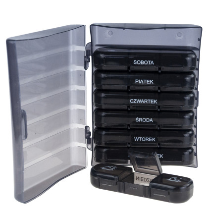 TG80418 KAZETOVÝ KONTEJNER NA LÉKY ORGANIZÉR NA DOPLŇKY STRAVY 7 DNÍ 3 ROČNÍ OBDOBÍ
