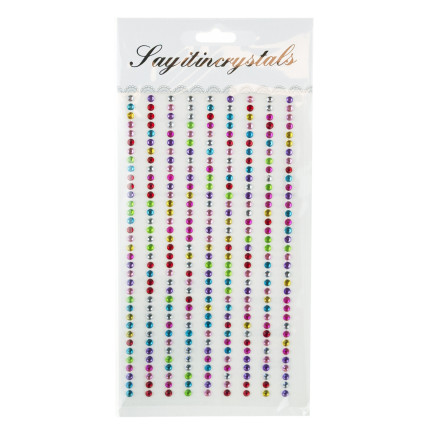Self-adhesive crystals, rhinestone stickers, assorted designs, assorted colors, 315-piece craft set