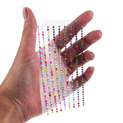 Self-adhesive crystals, rhinestone stickers, assorted designs, assorted colors, 315-piece craft set