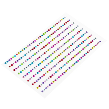 Self-adhesive crystals, rhinestone stickers, assorted designs, assorted colors, 315-piece craft set