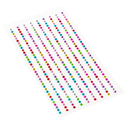 Self-adhesive crystals, rhinestone stickers, assorted designs, assorted colors, 315-piece craft set