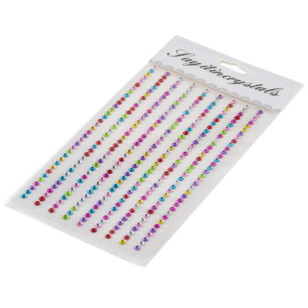 Self-adhesive crystals, rhinestone stickers, assorted designs, assorted colors, 315-piece craft set
