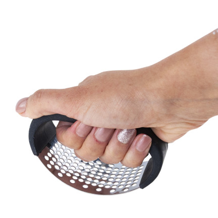 Knoblauchpresse, Quetsche, Zerhacker, Stahl, klassisch