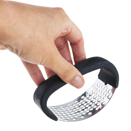 Knoblauchpresse, Quetsche, Zerhacker, Stahl, klassisch