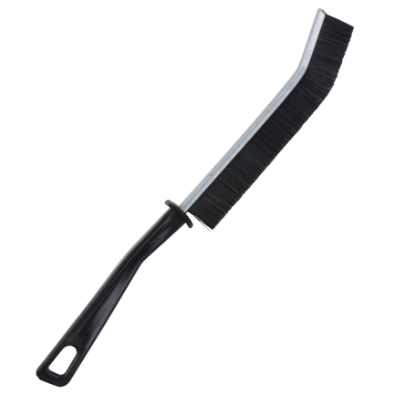 Grout cleaning brush, black, nylon bristles, set of 2
