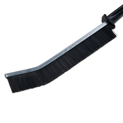 Grout cleaning brush, black, nylon bristles, set of 2