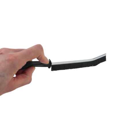 Grout cleaning brush, black, nylon bristles, set of 2
