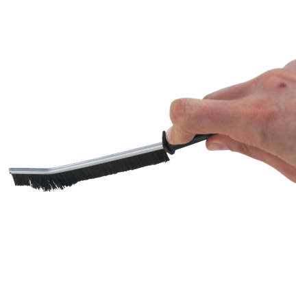 Grout cleaning brush, black, nylon bristles, set of 2