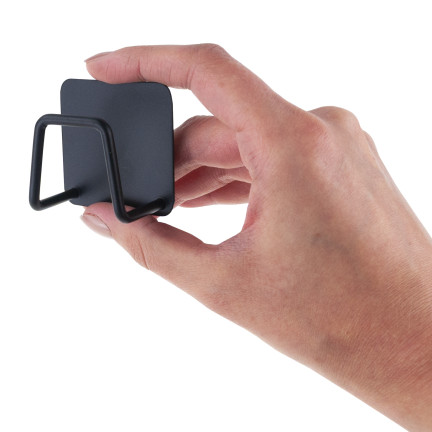 TG80426-1 ORGANIZÉR NA KUCHYŇSKÉ HOUBIČKY DO DŘEZU NÁSTĚNNÝ KUCHYŇSKÝ VĚŠÁK ČERNÝ