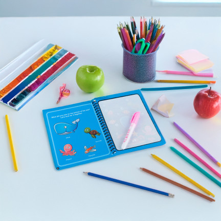 TG80427 AQUARELLBUCH MIT AQUARELLSTIFT BUCH MIT TIEREN