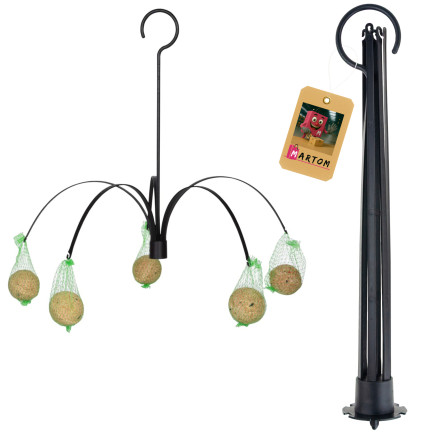 TG80442 HÄNGENDE VOGELFÜTTERUNG FÜR FETTKUGELN HALTER FÜR WINTERFÜTTERUNG AUFHÄNGER