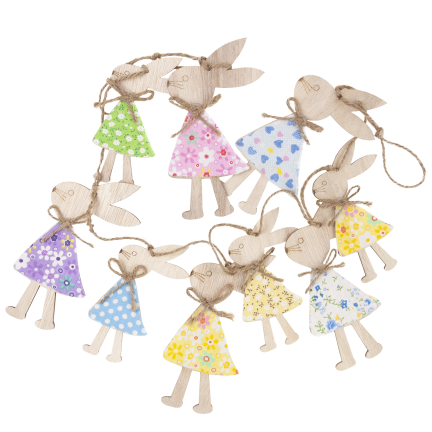 Easter garland, decorative chain, bunnies, 1 m