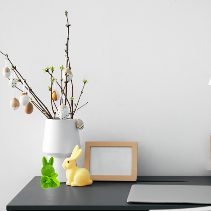 TG80610-14 Flocked Rabbit