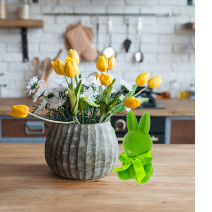 TG80610-14 Flocked Rabbit