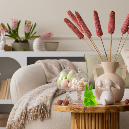 TG80610-14 Flocked Rabbit