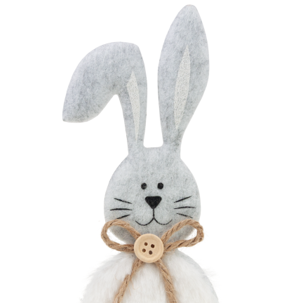 Easter decoration, wooden rabbit figurine, 21 cm