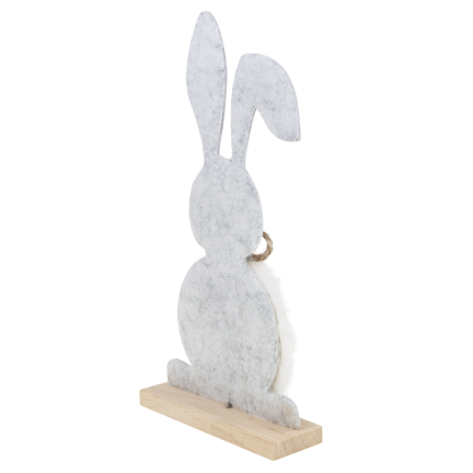 Easter decoration, wooden rabbit figurine, 21 cm
