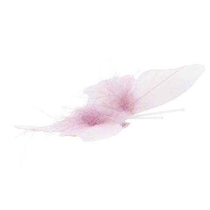 Butterfly clips, curtain decorations, spring-themed, pastel pink, set of 6