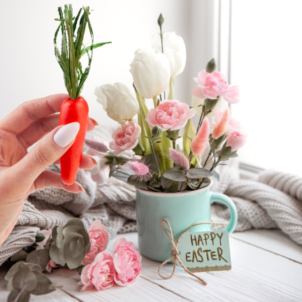 Easter Carrots, Set of 5 Decorative Easter Carrots