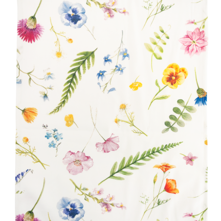 TG81317-1 Spring Velvet Table Runner, 34x180 cm, Elegant Floral Pattern