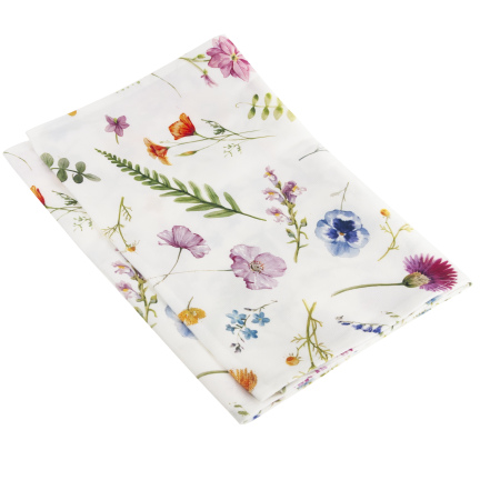 TG81317-1 Spring Velvet Table Runner, 34x180 cm, Elegant Floral Pattern