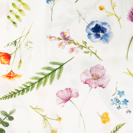 TG81317-1 Spring Velvet Table Runner, 34x180 cm, Elegant Floral Pattern