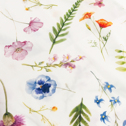 TG81317-1 Spring Velvet Table Runner, 34x180 cm, Elegant Floral Pattern