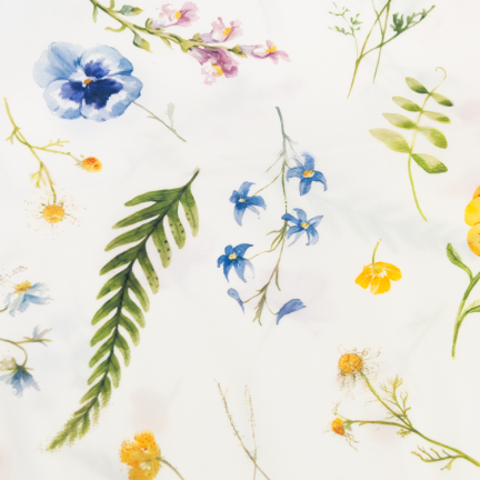 TG81317-1 Spring Velvet Table Runner, 34x180 cm, Elegant Floral Pattern