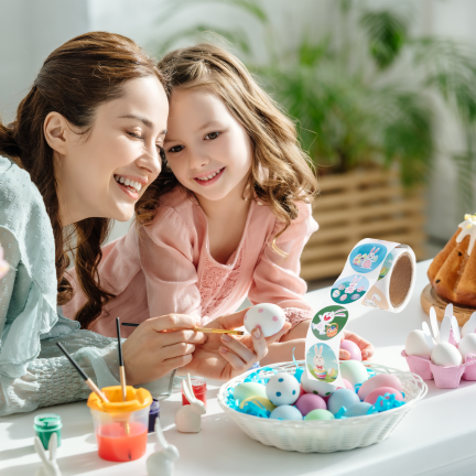 TG81319 NAKLEJKA WIELKANOCNA 100 SZT