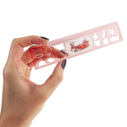 TG81339 Christmas school supplies set: ruler, pencils, notebook, pencil sharpener